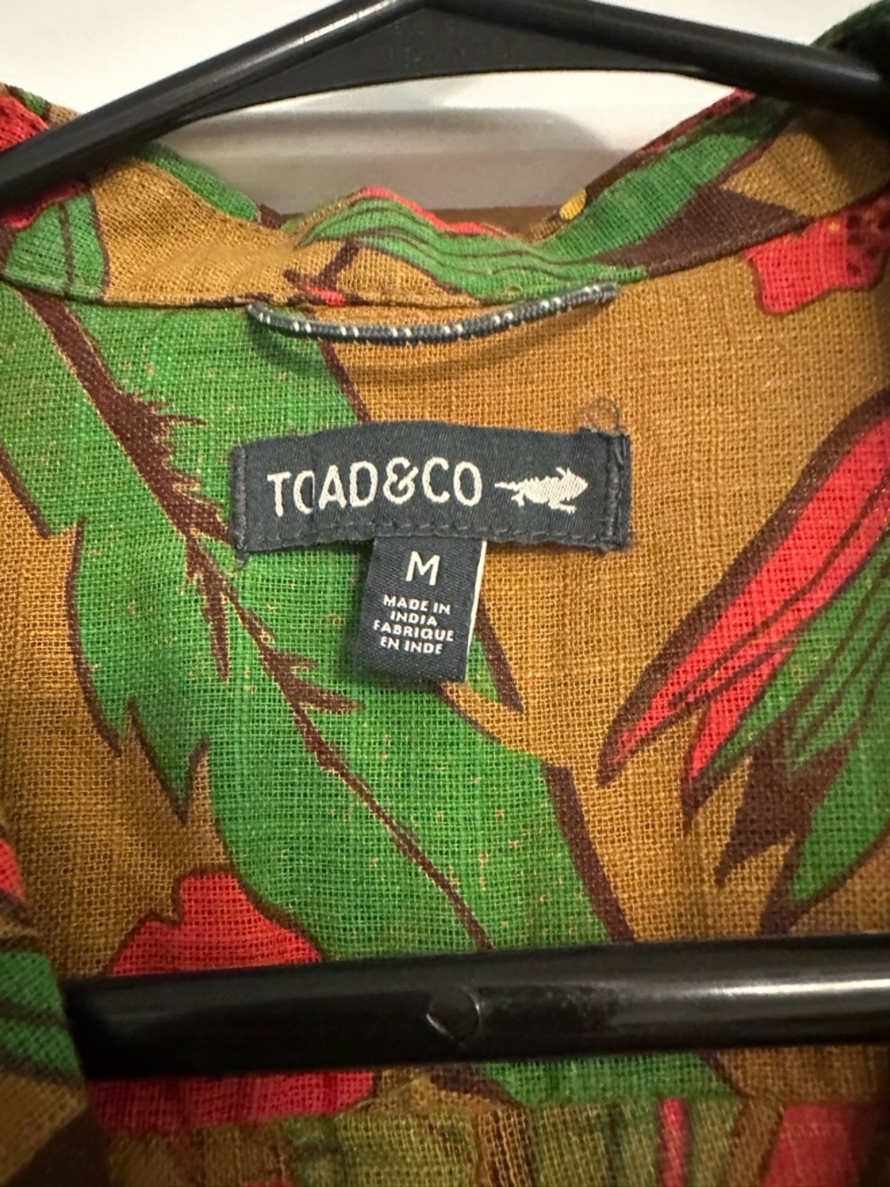 Toad & Co Camp Cove Shirt Women’s M Green Kelp Aloha Button Up Tropical Outdoor - Picture 3 of 5
